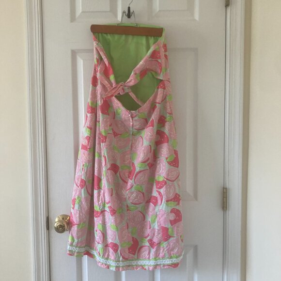 Lilly Pulitzer White Label Sabrina Strapless Tie Back Dress, size 8 - Picture 8 of 8